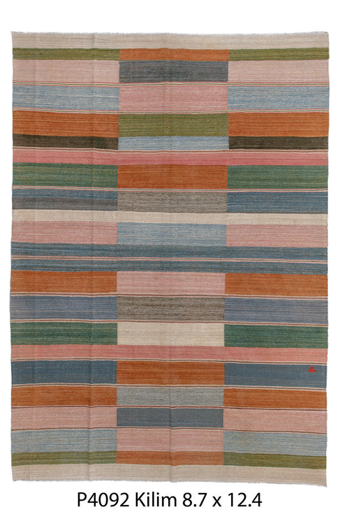 Vintage Kilim Area Rug (8' x 12')